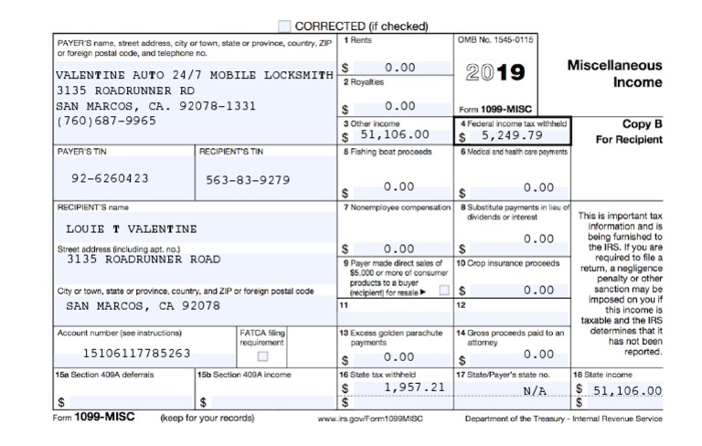 2019-form-1099-misc DONE FOR EDD | PDF