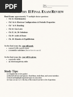 6-Chemistry Ii Final Exam Review