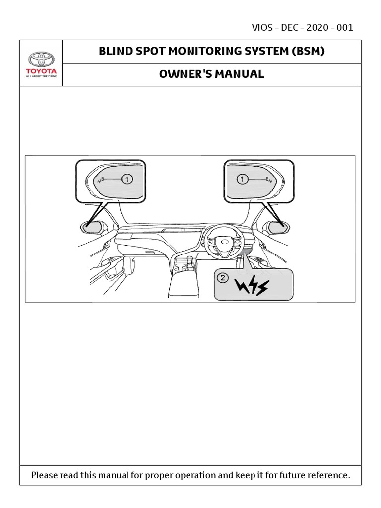 Blind Spot Monitor (BSM) Vios | PDF | Road | Vehicles