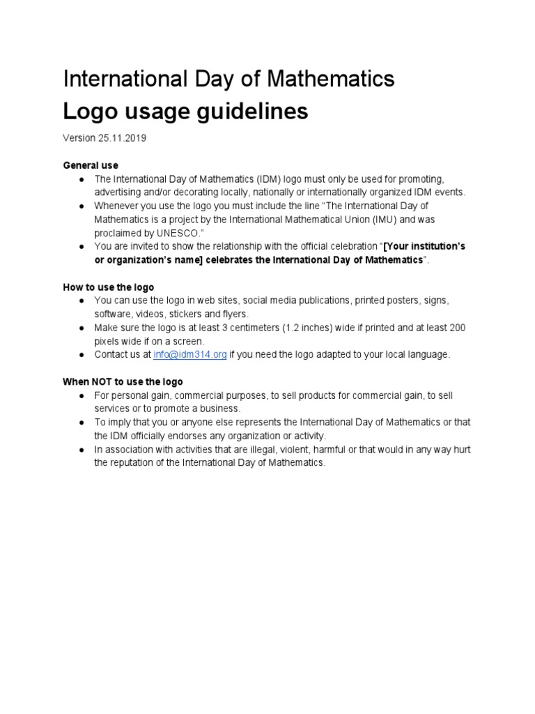 Idm Logo Guidelines | PDF