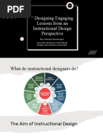 Designing Engaging Lessons From An Instructional Design Perspective Panama Tesol