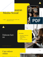 Hitam Dan Kuning Modern Tren Pemasaran Media Sosial Presentasi