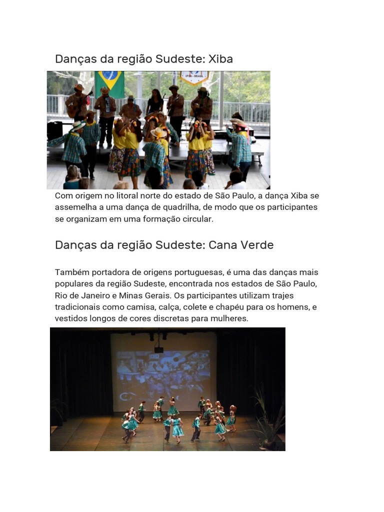 A diversidade cultural das danças e músicas tradicionais da região ...