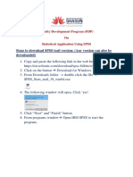 Steps To Download SPSS
