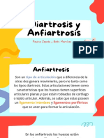 Diartrosis y Anfiartrosis