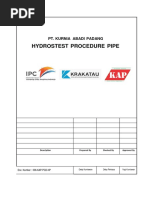 Methode Statement For Hydrotest - 220824 - 101930