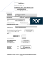 I. Datos Generales de La Ficha Técnica de Mantenimiento: Informe Final