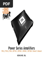 JBL PX300.4 Power Amplifier Manual | PDF | Amplifier | Loudspeaker