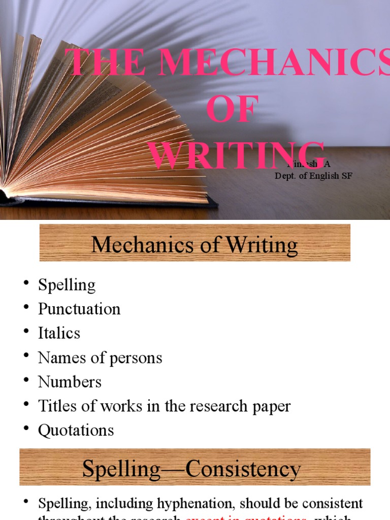 Mechanics of Writing Essentials | PDF | Comma | Ellipsis