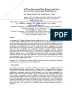 Experimental and Three Dimensional Finite Element Analysis of Thermal History of Oxy-Acetylene Line Heating Process