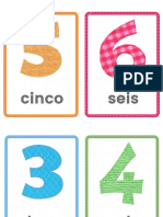 Tarjetas de numeros