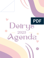 Agenda Emprendedora 2023 Moderna Alegre Coral Morado Amarillo