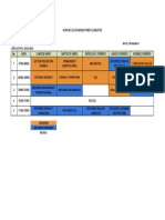 Horario Examenes Primer Quimestre 2022-2023