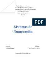 Sistemas de Numeracion