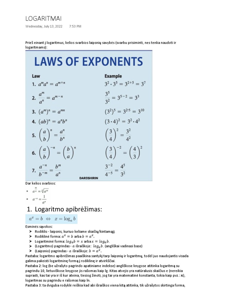 LOGARITMAI | PDF