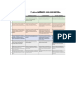 Plan Académico Estado Mérida 22-23