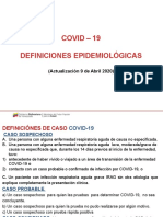 Definiciones Epidemiologicas y Clinicas 09-04-2020 Covid-19