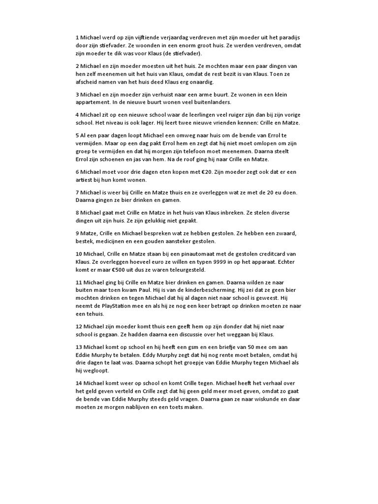 Samenvatting Per Hoofdstuk Knallhart PDF