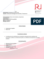 Informe técnico sobre verificación de datalogger de humedad y temperatura