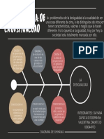 Gráfico Diagrama de Ishikawa Espina de Pescado Factores Proyecto Minimalista y Elegante Negro Blanco Marrón y Gris