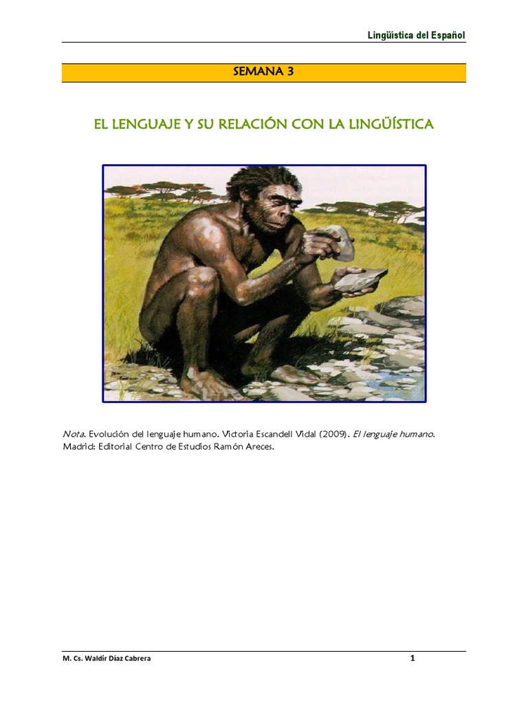 Tarea - El Lenguaje y Su Relación Con La Lingüística | PDF | Artes del ...