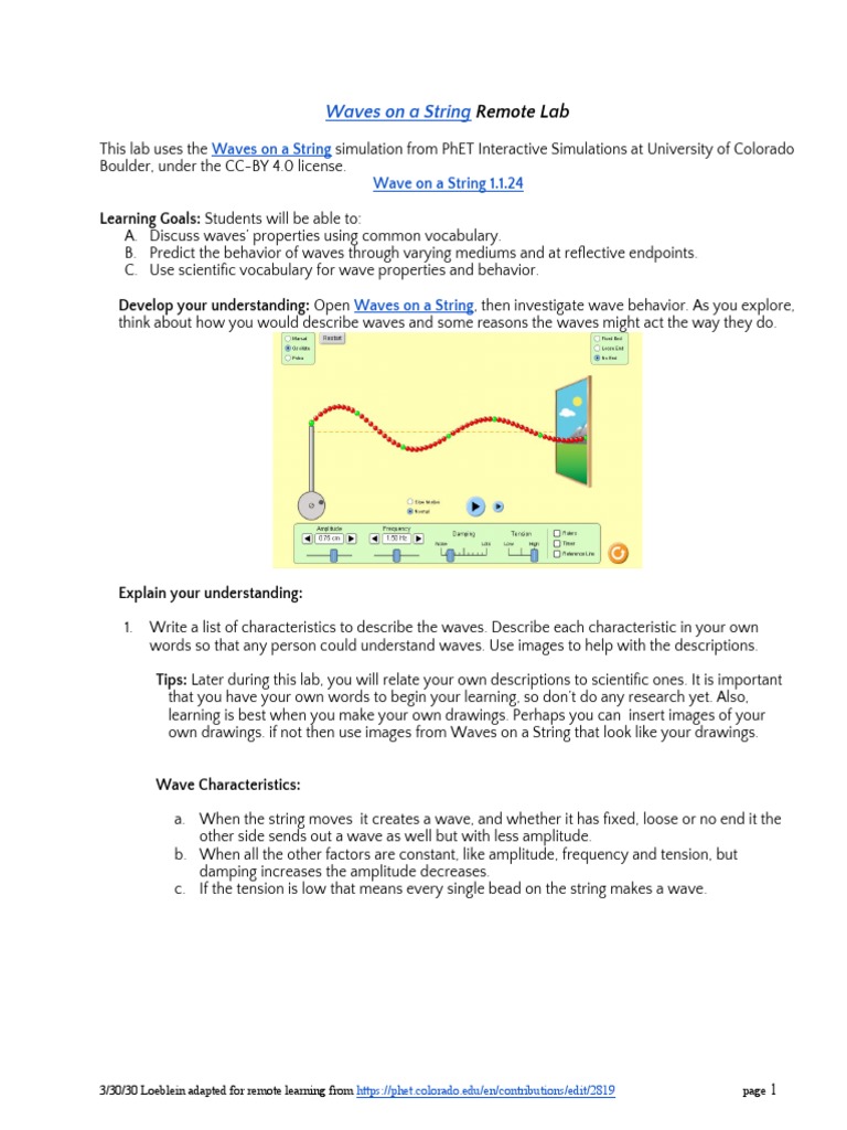 Understanding Waves: Amplitude and Tension | PDF | Waves | Damping