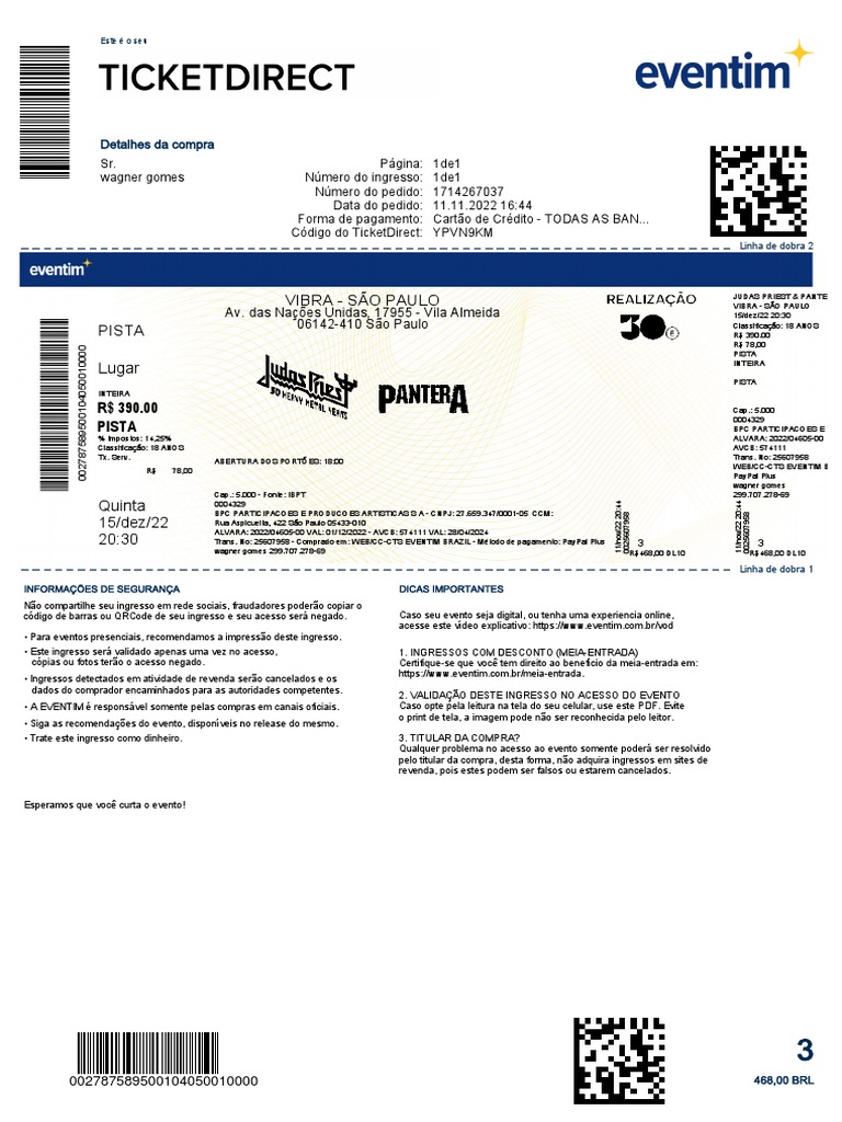 Ticketdirect 1 | PDF | Informática