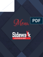 Sidewalk Lounge & Bar Menu