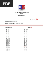EXAM STAGE 5 - Mariana Reis 