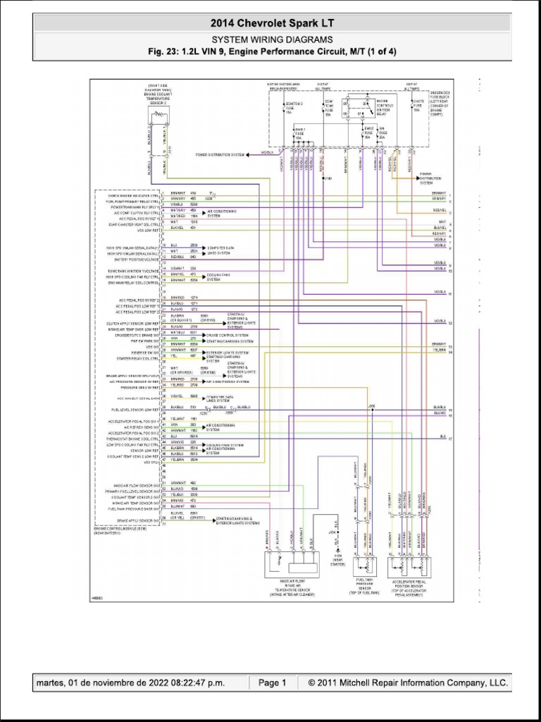 Diagrama Electrico Spark 1.2 2014 PDF
