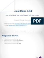 Visual Basic .NET - Text Boxes, Rich Text Boxes, Labels and Link Labels