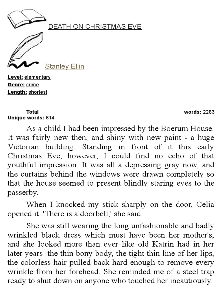 Death on christmas eve stanley ellin pdf