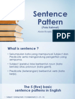  Sentence Pattern