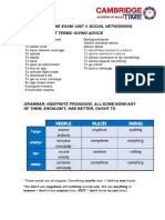 Revision for Exam: Social Networking Vocabulary & Grammar