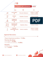 Agenda deportiva y recreativa Parque Olimpíco de la Juventud