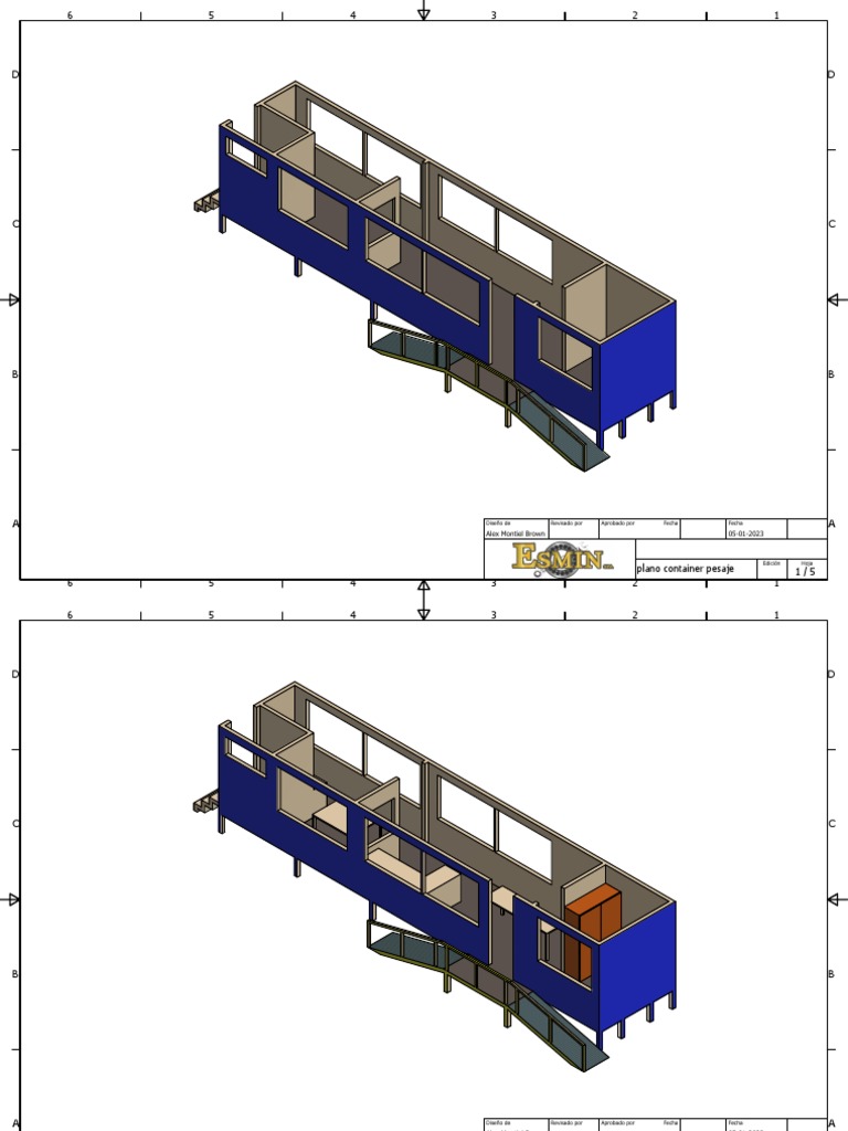 Planos de Container para Pesaje | PDF