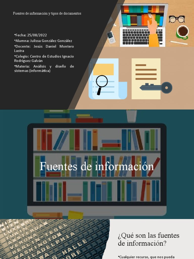 Fuentes de Informacion - Act.2 | PDF | Documento | Información