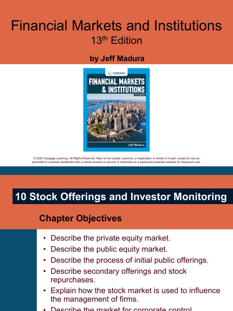 10 Stock Offerings and Investor Monitoring Download Free PDF Stocks