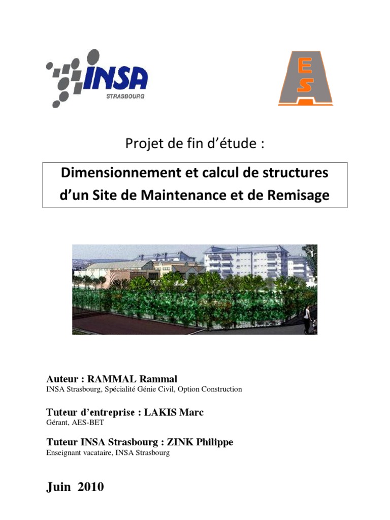 projet de fin d'étude génie civil 1  Béton armé  Fondation (construction)