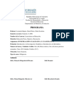 Programa Investigación Cualitativa y Cuantitativa (EFDR) Semestre A-2009