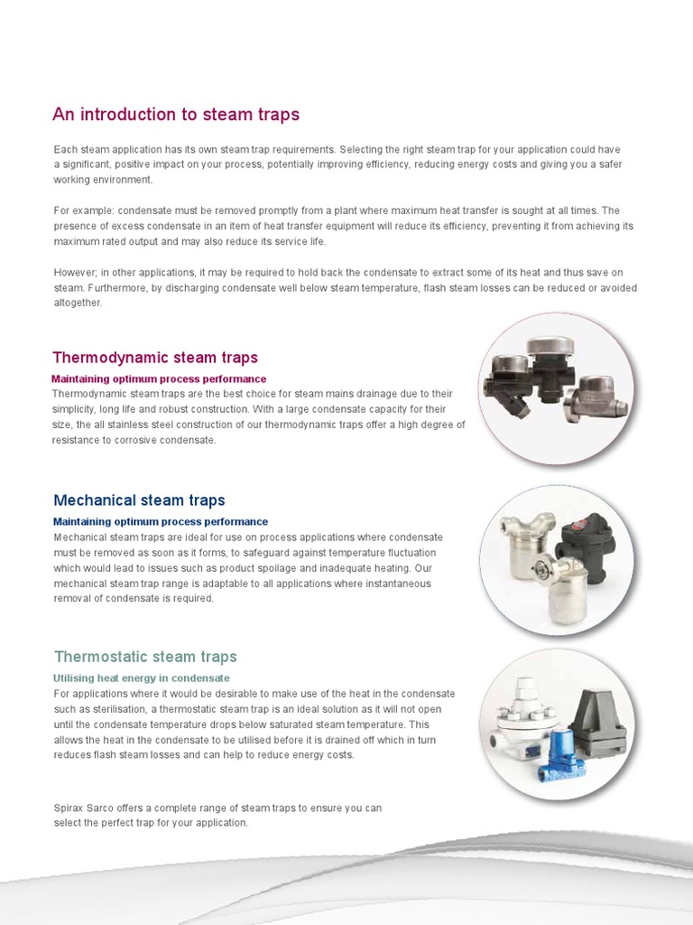 An Introduction To Steam Traps PDF