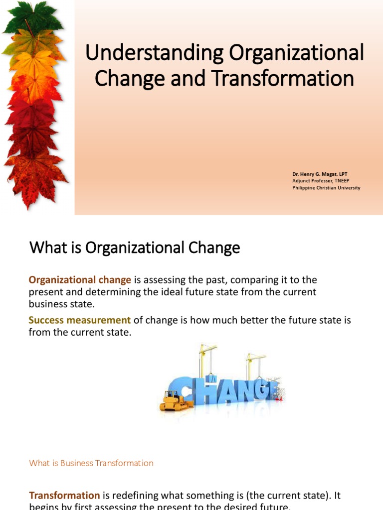 Understanding Organizational Change – RVZQ