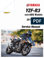 Yamaha 2015-2018 Yzf-R3 Non-Abs Service Manual