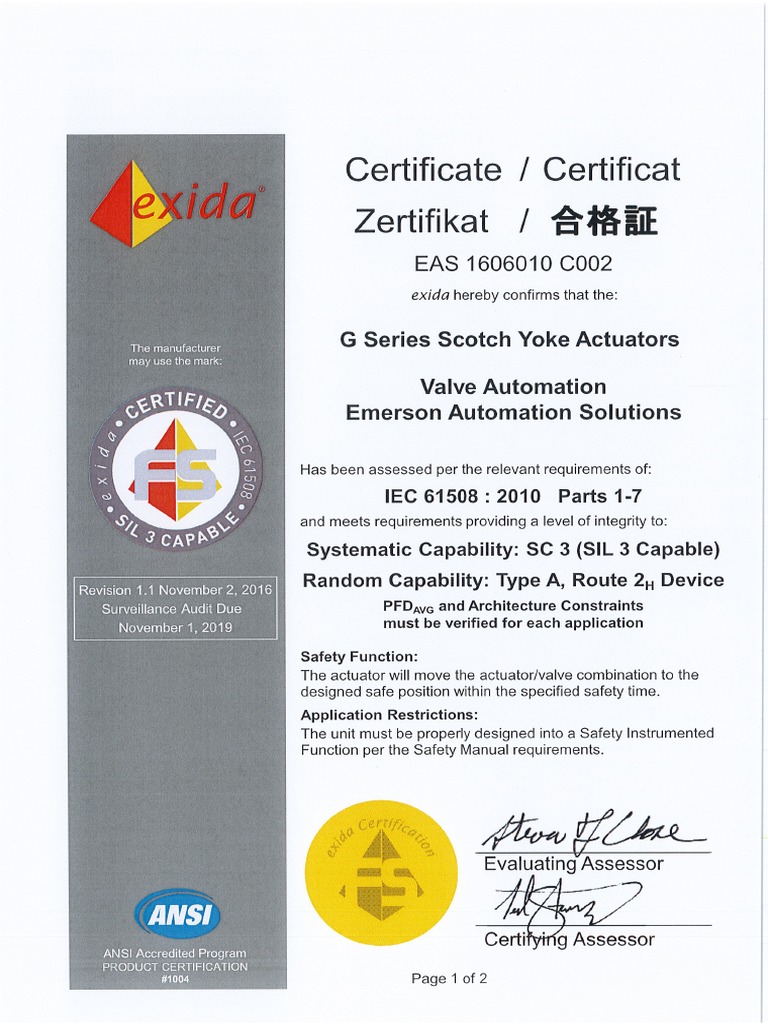 SIL Bettis G Series PDF