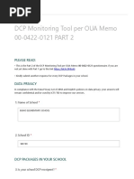 DCP Monitoring Tool Per OUA Memo 00-0422-0121 PART 2