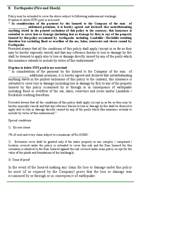 004_Definition Clauses Insurance Risk