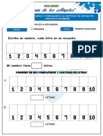 Contamos letras de nuestros nombres