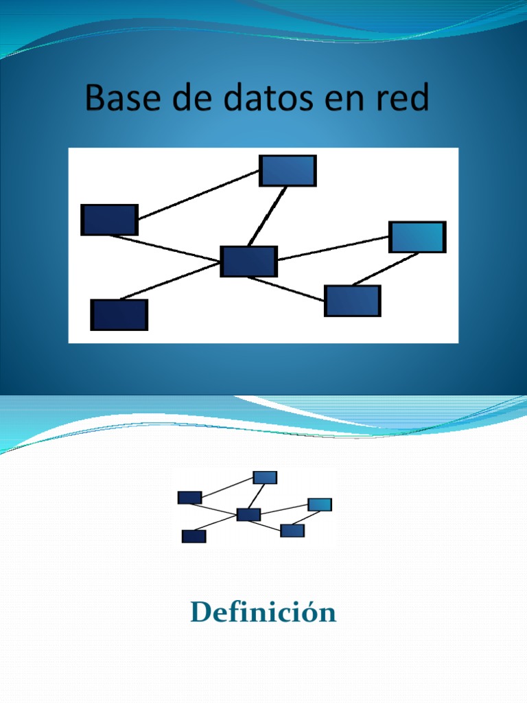 02 Base De Datos En Red Pdf Bases De Datos Informática