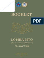 Booklet MTQ Se-Jawa Timur 2022