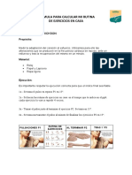 Formula para Calcular Mi Rutina